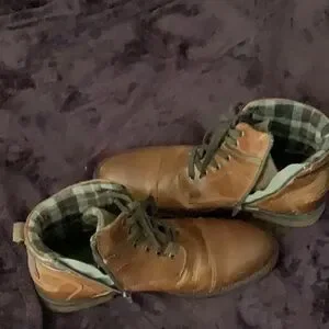 Alfani Brand Coffee Brown Leather Lace-up Boots Alfani Men main image 3